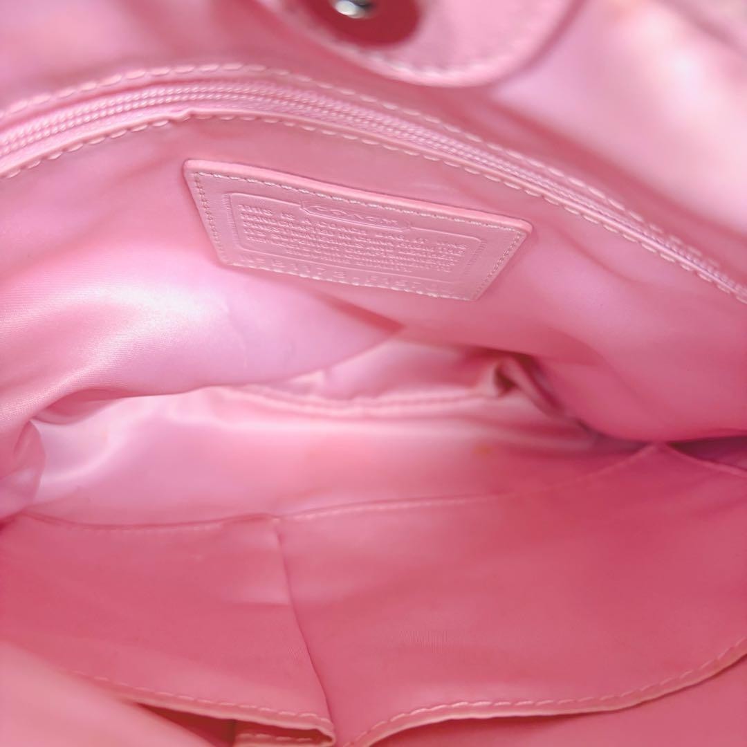 COACH Signature Shoulder Bag Pink