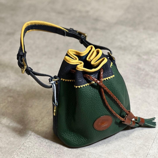 DOONEY & BOURKE Rare Multicolor Drawstring Bucket Handbag Shoulder Tote Med Auth