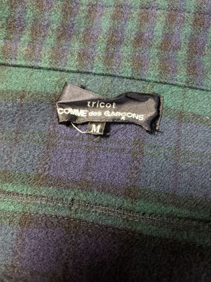 tricot COMME des GARCONS Check Hooded Jacket Coat Women Japan Size JPN-M