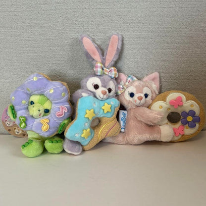 Duffy ShellieMay Gelatoni StellaLou CookieAnn Plush Bag Clip Set Disney Used Jap