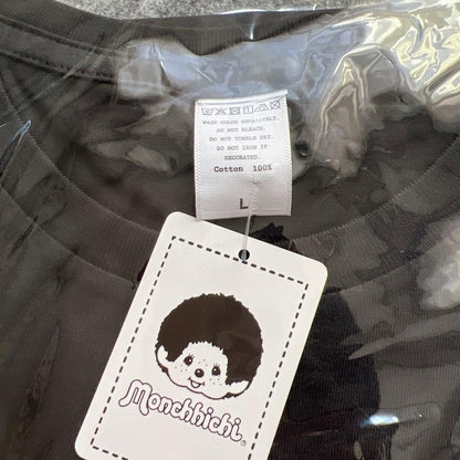 Fukuoka Monchhichi Strawberry Character T-shirt L size