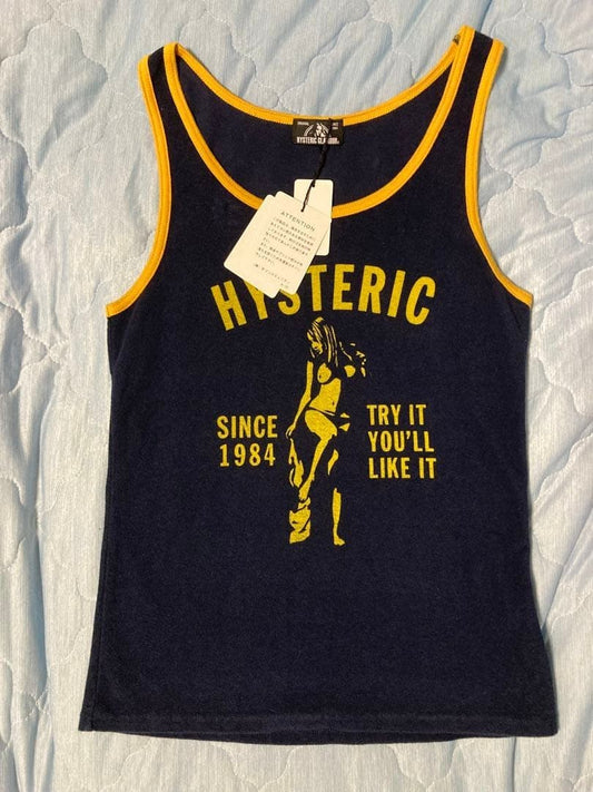 Hysteric Glamour Girl Terry Cloth Tank Top Free Size Pink Japan Unused Rare