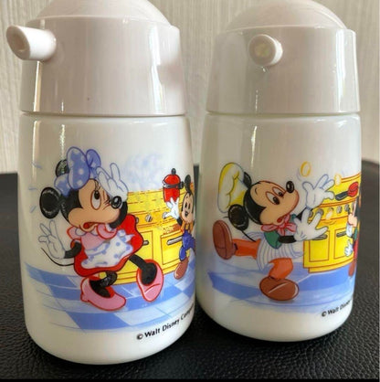 1990s Showa-era retro antique Disney Mickey Minnie soy sauce jug display