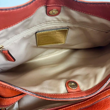 COACH Madison Leather Orange Shoulder Bag Y2K Rare Authentic Vintage