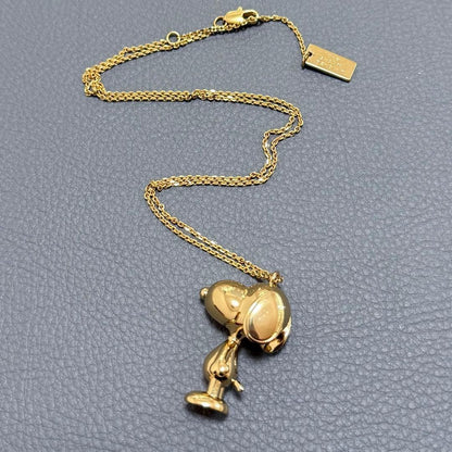 PEANUTS x MARC JACOBS Snoopy Pendant Necklace Rare Collectible