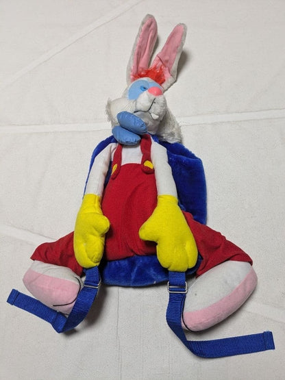 80s Disney ROGER RABBIT Vintage Plush Backpack