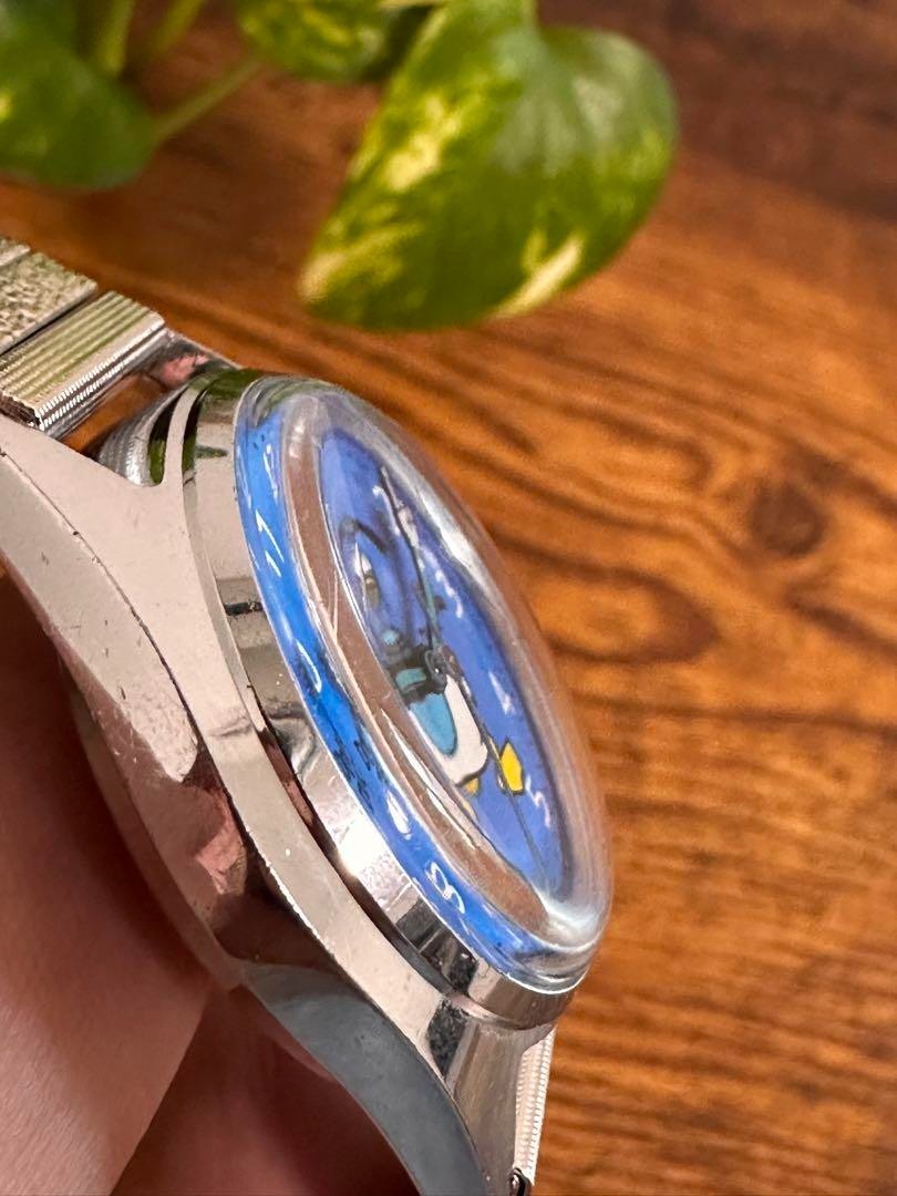 Disney Analog Manual Women Rare Retro Donald Duck Watch (Hand-Wound) Vintage