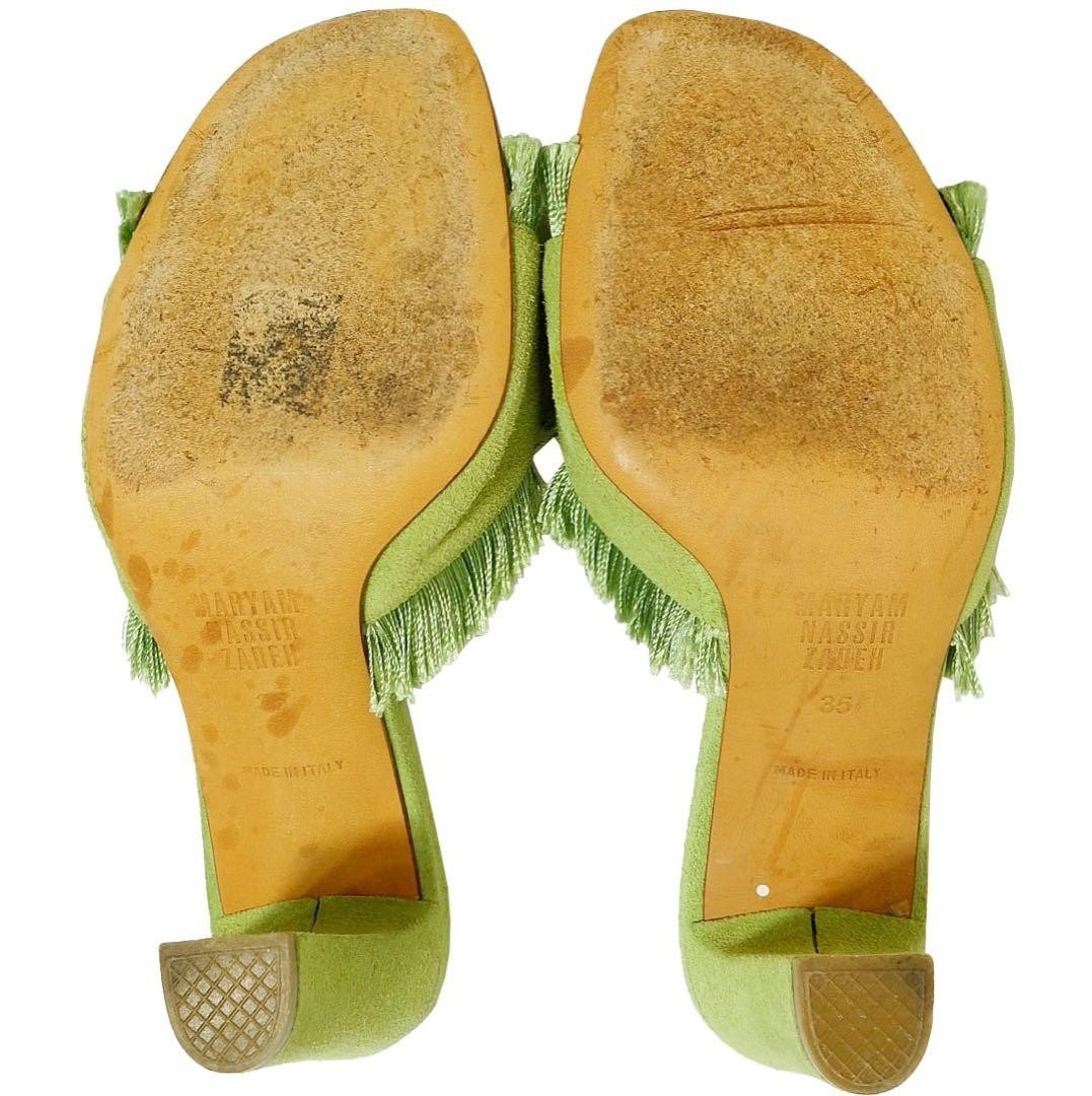 MARYAM NASSIR ZADEH Fringe Sandals Green Size 35 fashion goods women ladies