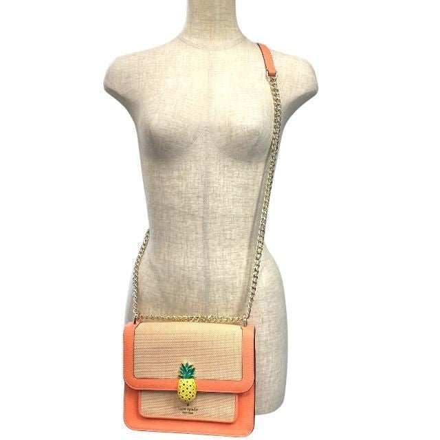 Kate Spade New York Remi Pineapple Flap Chain Crossbody Excellent