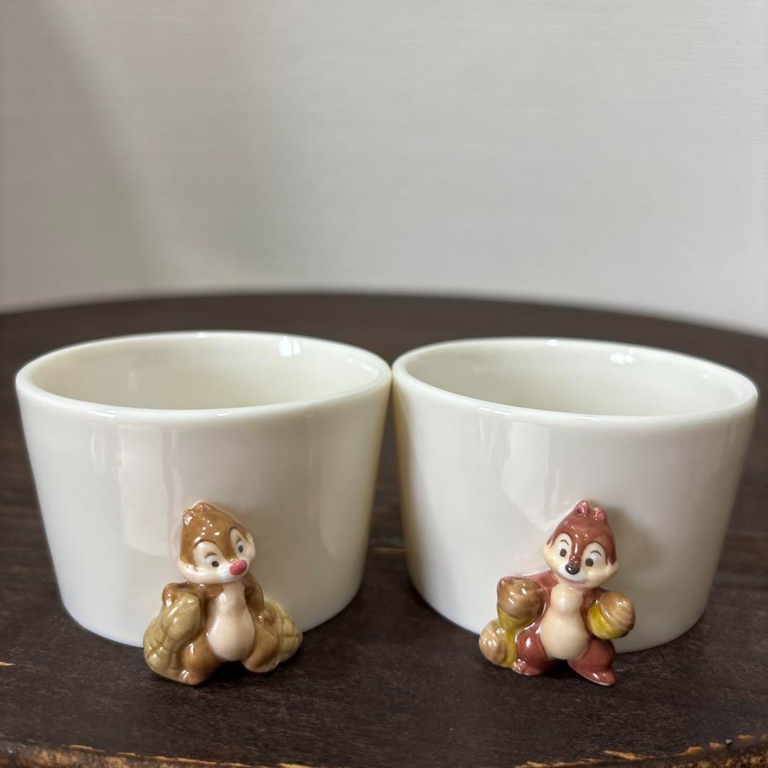 Disney Chip & Dale Ceramic Nut Cup Accessories Used