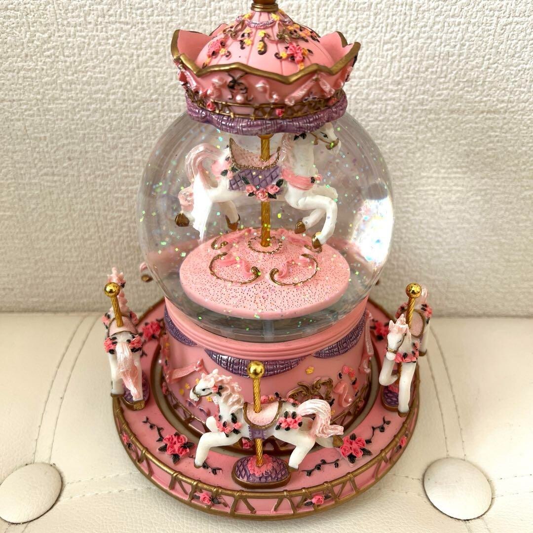 Antique crystal all-goal, unicorn, Showa Retro.