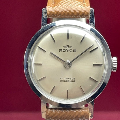 ROYCE SWISS-MADE HAND-WOUND 17-JEWEL LADIES WRISTWATCH 1960S VINTAGE