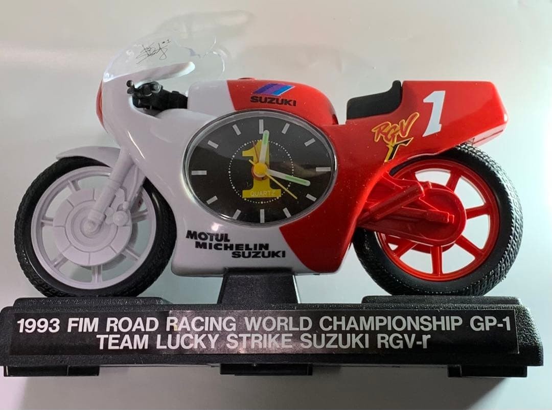 VTG SUZUKI RGV-Γ Alarm Clock Team LUCKY STRIKE Kevin Schwantz 1993 Working
