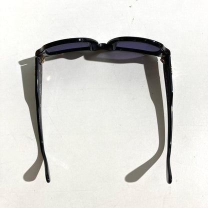 Chanel 04152 94305 Coco Mark Black Sunglasses W/orange Case cloth Used Japan
