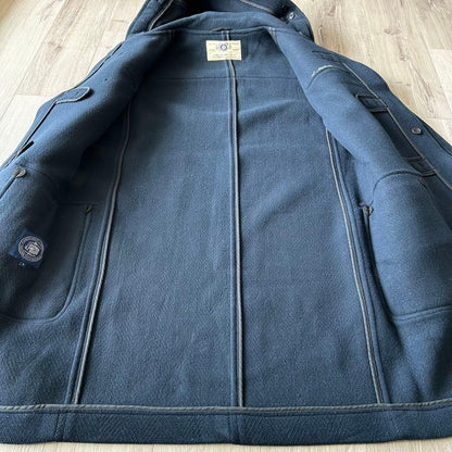 J.Press Duffle Coat Herringbone Long Navy Size LL From Japan