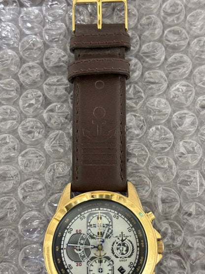 Yamato Chronograph 40th Anniversary Limited 100 Gold Wristwatch Timepiece