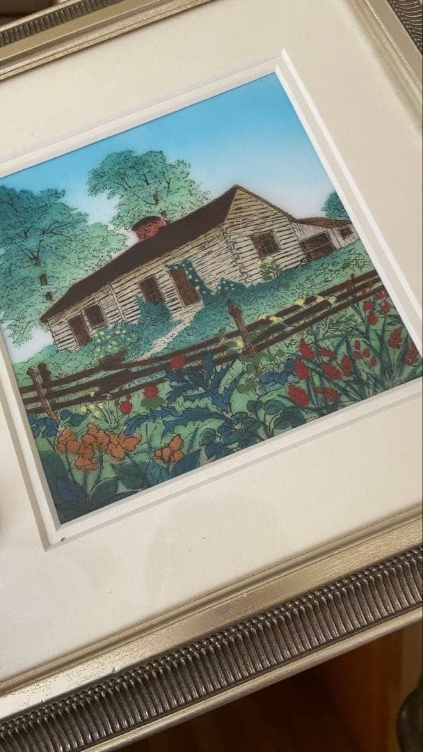 Landscape painting, interior decor, Showa retro style