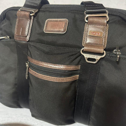 TUMI business bag 2way McNair nylon leather black x brown