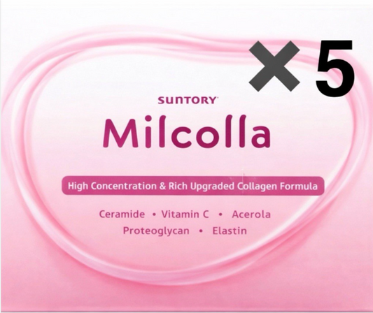 Suntory Milcolla Collagen Powder 30 Sticks x5 Set Milk Ceramide Vitamin C Japan