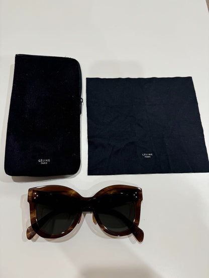 CELINE Brown Cat-Eye Sunglasses