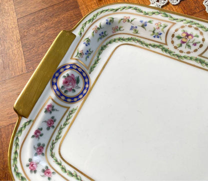 Rare Haviland Limoges Louveciennes Cake Plate Platter Vintage France Used Ex+