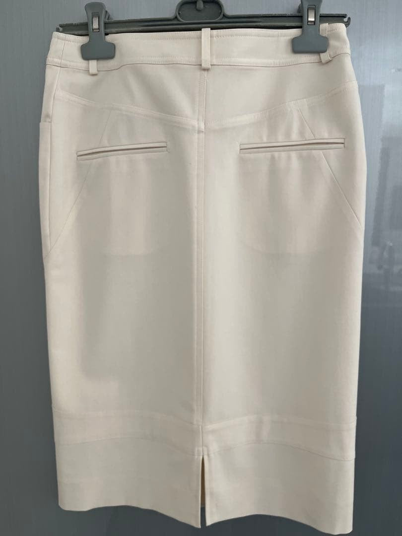 Christian Dior BOUTIQUE Ivory Suit Set Formal Blazer Jacket Peplum Pencil Skirt
