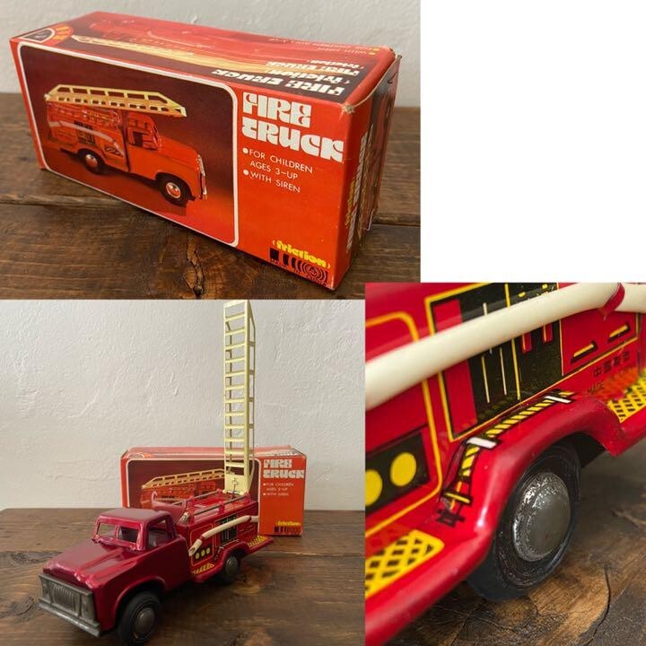 Showa Retro FIRE TRUCK Fire Truck “Benkei” Toy Minicar
