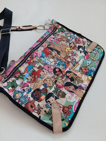 Tokidoki for LESPORTSAC Shoulder Bag Rainbow Zip Simone Legno H10.92in×W15.6in