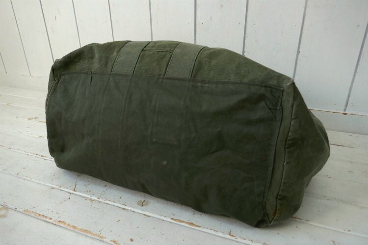 Military US Army USAF LIGHTNING Zipper Vintage Flyers Kit Bag Boston Bag USA