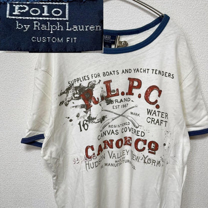 POLO RALPH LAUREN Ringer T-shirt Size: XL Ivory Men