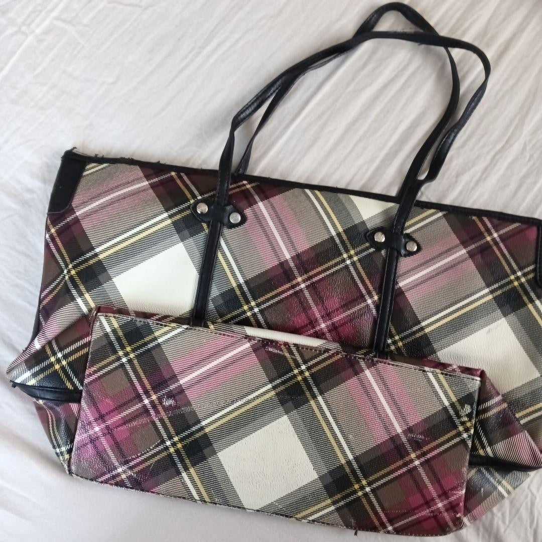 Vivienne Westwood Checkered Shoulder Bag 521