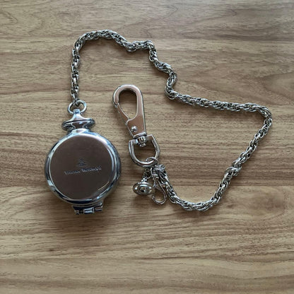 Vivienne Westwood Skull Portable Ashtray Necklace SKULL ORB Chain No Box Used