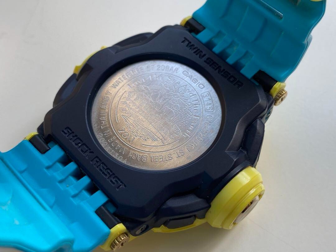 Casio G-shock GW-9201KJ Riseman Love The Sea and The Earth ICERC Watch Used