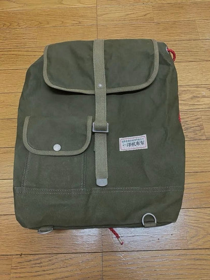 Ichizawa Hanpu Rare Backpack Shinzaburo Canvas Rucksack From Japan