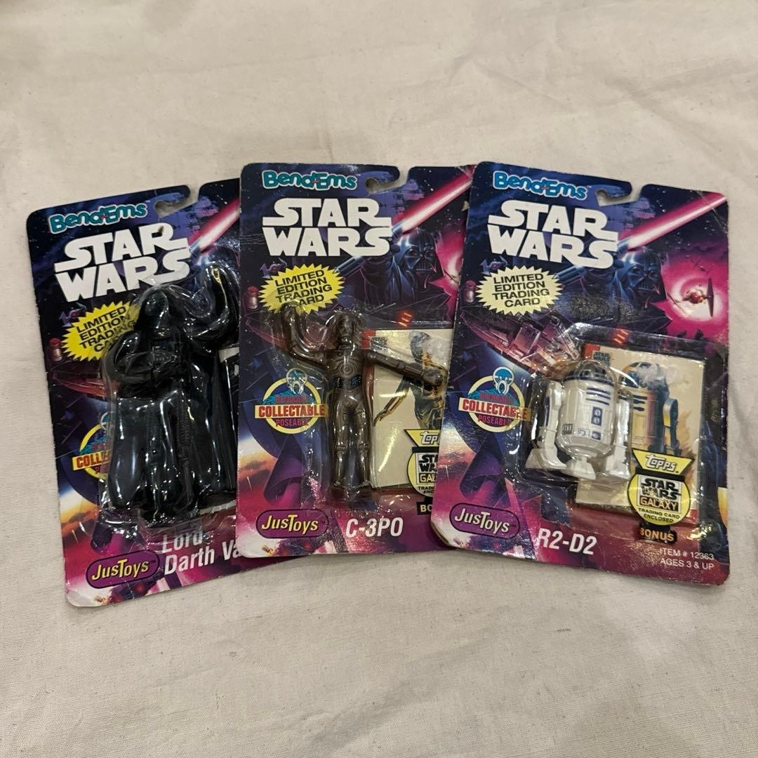 90s DEAD STOCK US Star Wars Darth Vader C-3PO R2-D2 Vintage Dead Stock
