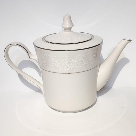 Noritake Ivory Tulane pot 7565 SORRENT Teapot gold rim Japan Vintage