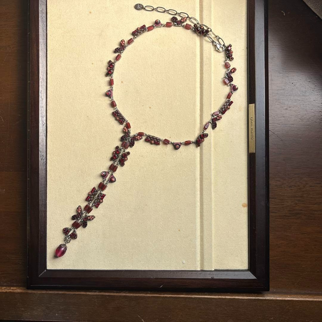 AYALA BAR Necklace Red Vintage