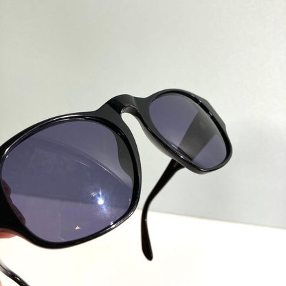 Chanel 04152 94305 Coco Mark Black Sunglasses W/orange Case cloth Used Japan