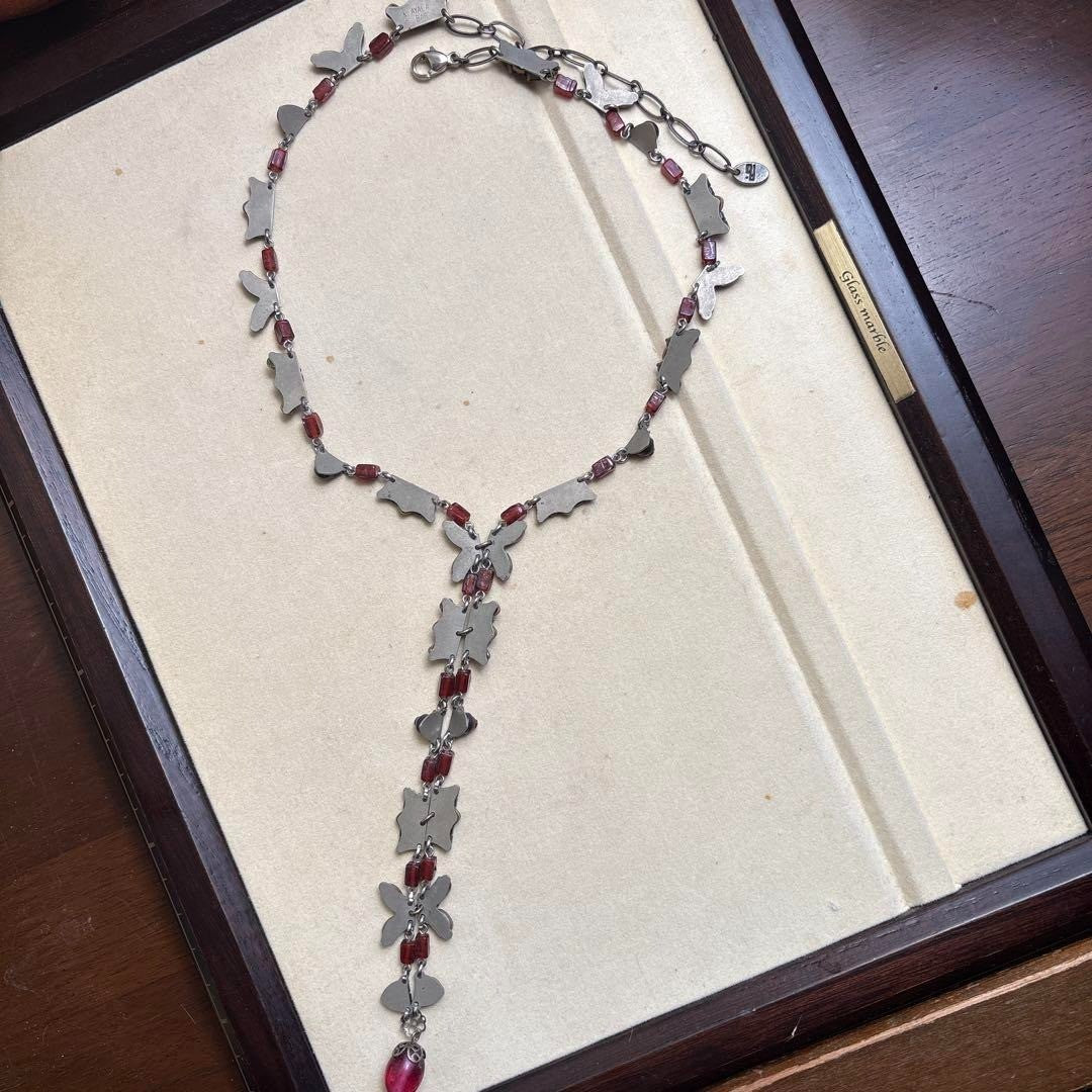AYALA BAR Necklace Red Vintage
