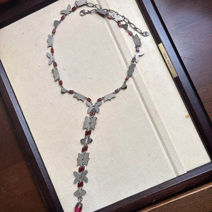 AYALA BAR Necklace Red Vintage