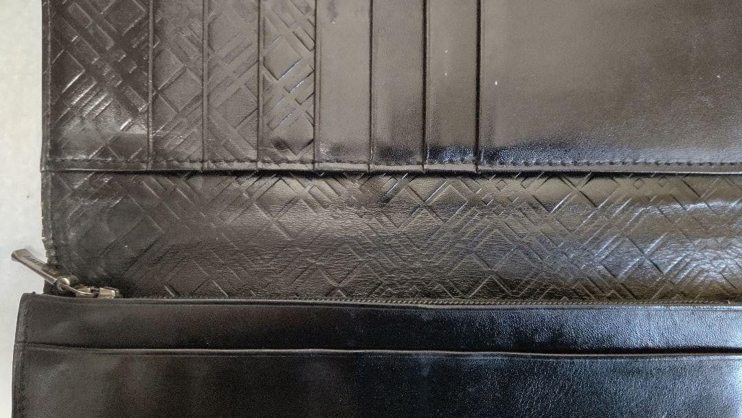 Burberry ◆Black◆Nova check◆Long wallet Authentic