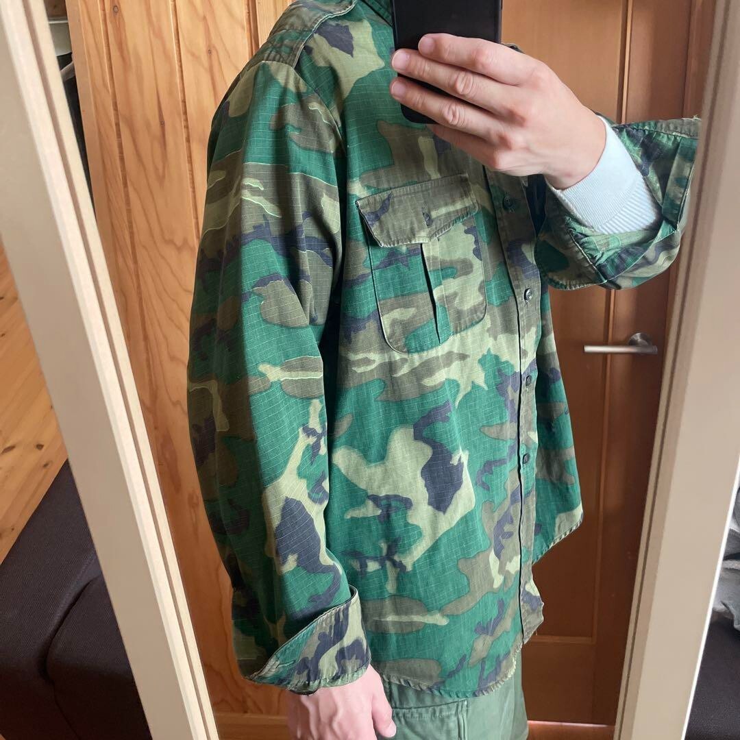L.L.Bean Military Cursive Ripstop Shirt 44.5" Shoulder Width, Deadstock