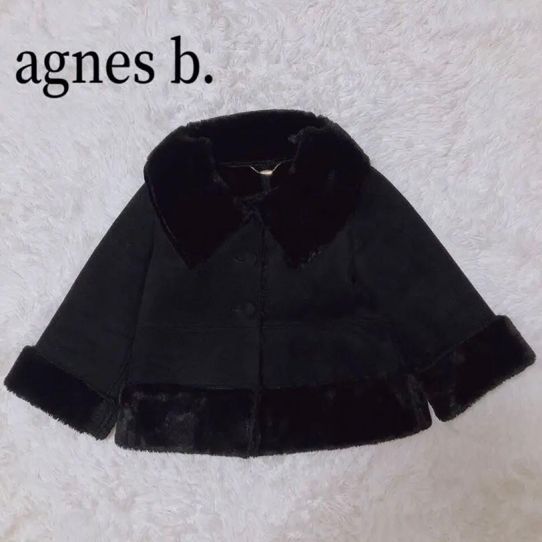 Women's Wear Agnes b. agnes b. Agnes B. Mouton Coat Short Length Black Women s