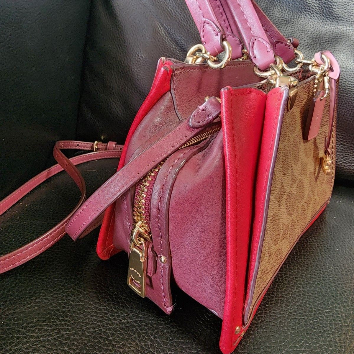 COACH shoulder bag Dreamer 21 bag signature mini Bosto