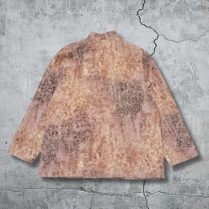 90s Gobelin-style jacket with stand-up collar Showa retro vintage