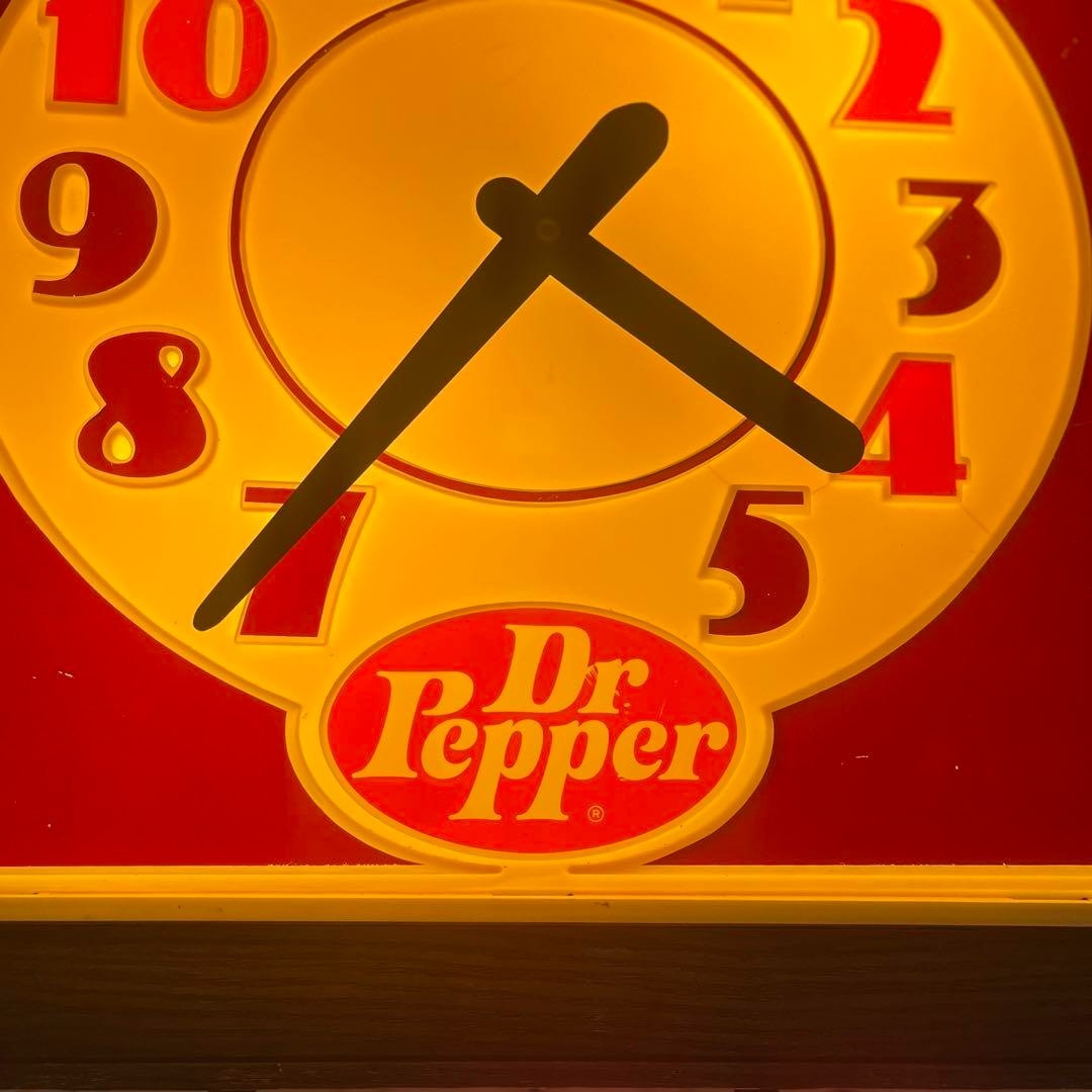 1990s Dr. Pepper Lighted Wall Clock