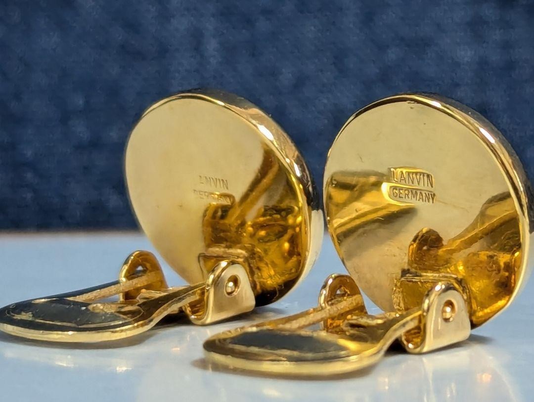 LANVIN Earrings No.2037 Authentic