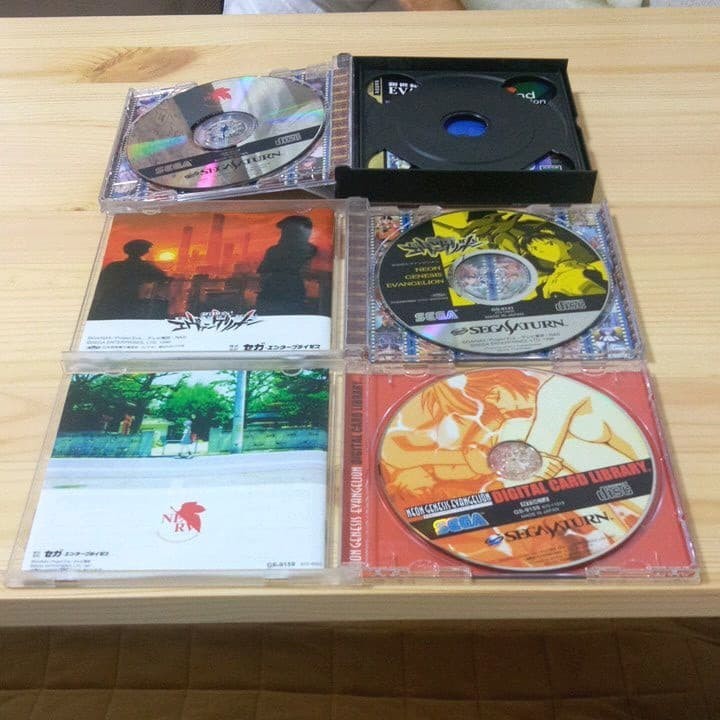 Evangelion game software 3-pack, Sega Saturn Showa Retro