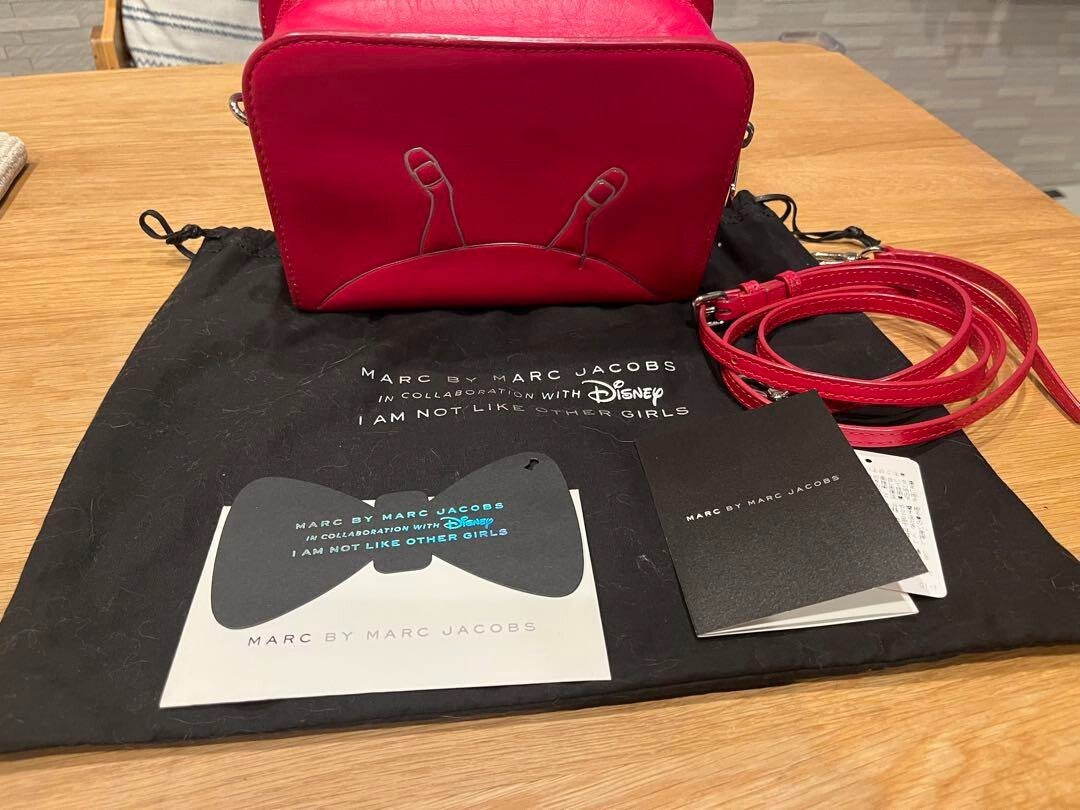 Marc Jacobs Disney Collaboration Bag Red Genuine Leather Limited Edition