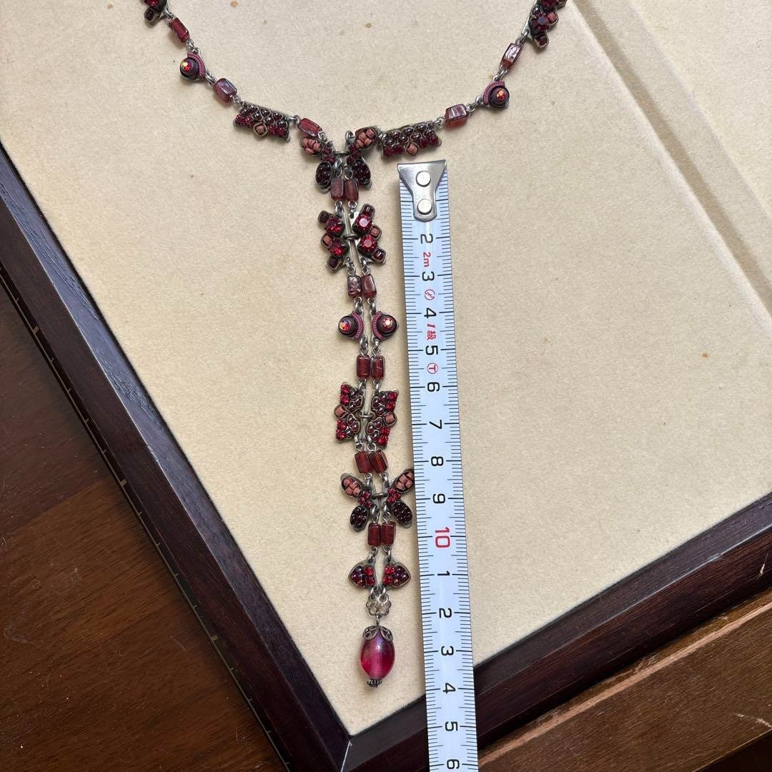 AYALA BAR Necklace Red Vintage